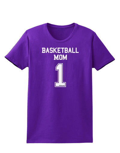 Basketball Mom Jersey Womens Dark T-Shirt-TooLoud-Purple-X-Small-Davson Sales