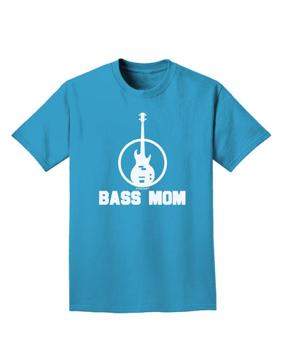 Bass Mom - Mother's Day Design Adult Dark T-Shirt-Mens T-Shirt-TooLoud-Turquoise-Small-Davson Sales