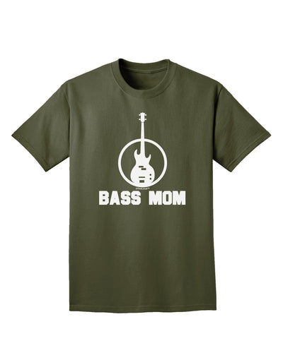 Bass Mom - Mother's Day Design Adult Dark T-Shirt-Mens T-Shirt-TooLoud-Military-Green-Small-Davson Sales