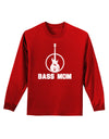 Bass Mom - Mother's Day Design Adult Long Sleeve Dark T-Shirt-TooLoud-Red-Small-Davson Sales