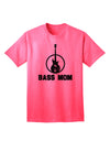 Bass Mom - Mother's Day Design Adult T-Shirt-unisex t-shirt-TooLoud-Neon-Pink-Small-Davson Sales