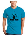 Bass Mom - Mother's Day Design Adult V-Neck T-shirt-Mens V-Neck T-Shirt-TooLoud-Turquoise-Small-Davson Sales