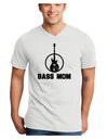 Bass Mom - Mother's Day Design Adult V-Neck T-shirt-Mens V-Neck T-Shirt-TooLoud-White-Small-Davson Sales