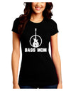 Bass Mom - Mother's Day Design Juniors Crew Dark T-Shirt-T-Shirts Juniors Tops-TooLoud-Black-Juniors Fitted Small-Davson Sales