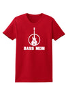 Bass Mom - Mother's Day Design Womens Dark T-Shirt-TooLoud-Red-X-Small-Davson Sales
