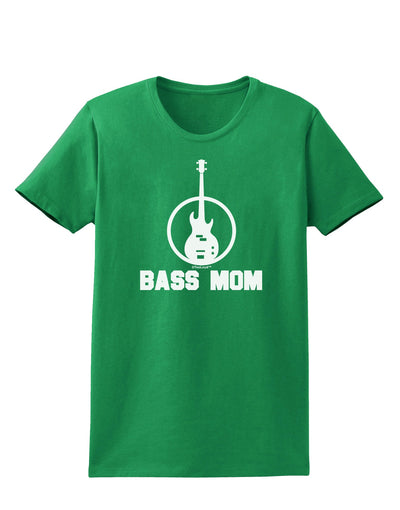 Bass Mom - Mother's Day Design Womens Dark T-Shirt-TooLoud-Kelly-Green-X-Small-Davson Sales