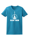 Bass Mom - Mother's Day Design Womens Dark T-Shirt-TooLoud-Turquoise-X-Small-Davson Sales