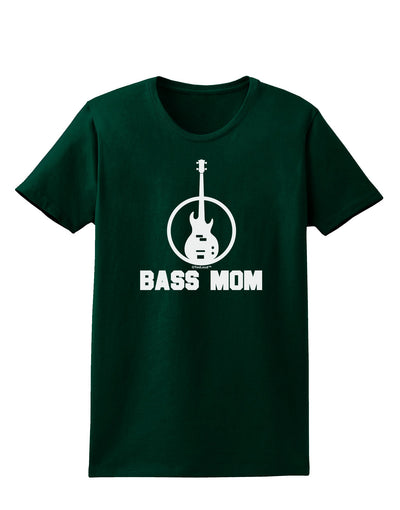Bass Mom - Mother's Day Design Womens Dark T-Shirt-TooLoud-Forest-Green-Small-Davson Sales