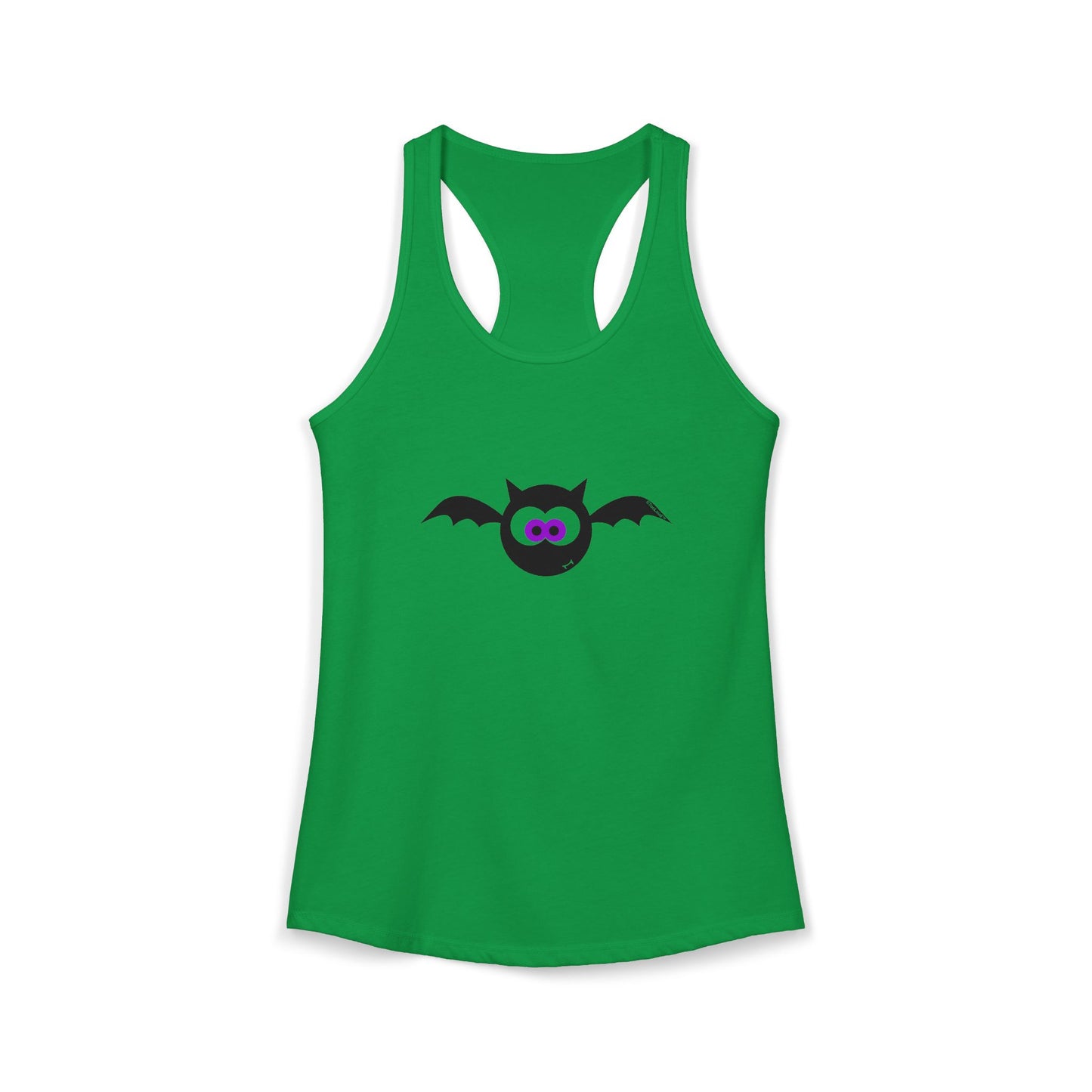 Vampire Bat Halloween Womens Racerback Tank Top