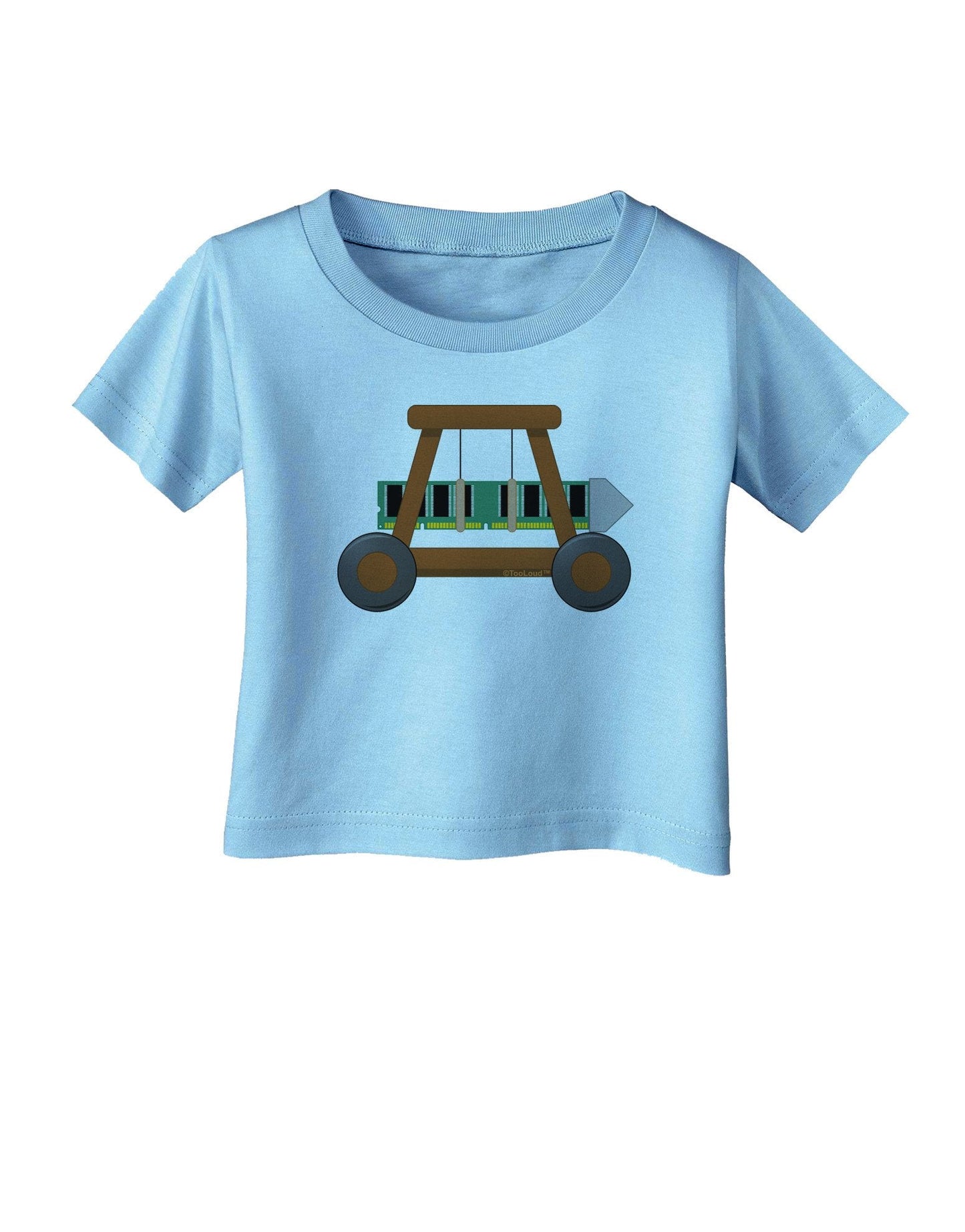 Battering RAM Infant T-Shirt-Infant T-Shirt-TooLoud-Aquatic-Blue-18-Months-Davson Sales