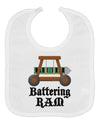 Battering RAM Text Baby Bib