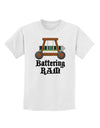 Battering RAM Text Childrens T-Shirt-Childrens T-Shirt-TooLoud-White-X-Large-Davson Sales