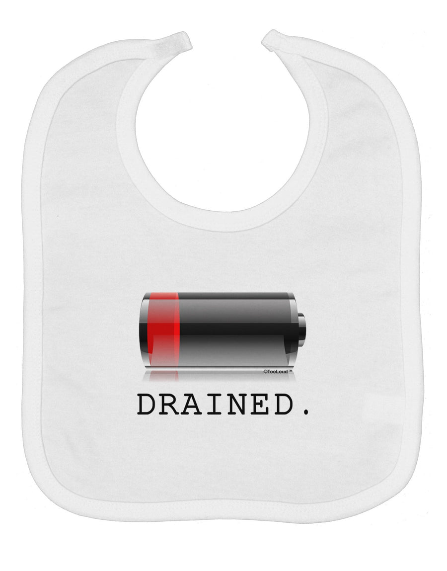 Battery Drained Baby Bib