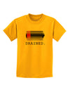 Battery Drained Childrens T-Shirt-Childrens T-Shirt-TooLoud-Gold-X-Small-Davson Sales