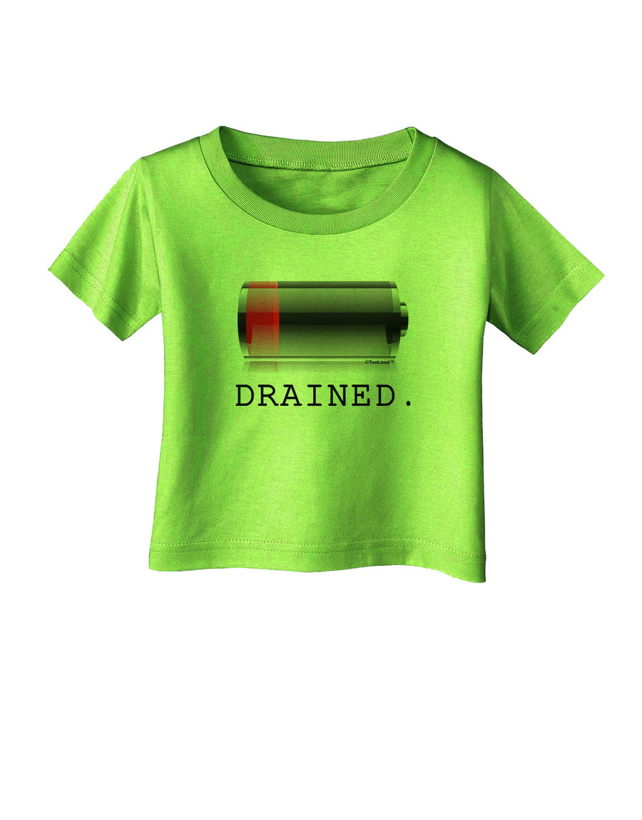 Battery Drained Infant T-Shirt-Infant T-Shirt-TooLoud-White-06-Months-Davson Sales