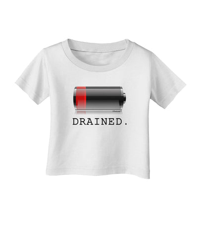 Battery Drained Infant T-Shirt-Infant T-Shirt-TooLoud-White-06-Months-Davson Sales