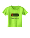 Battery Drained Toddler T-Shirt-Toddler T-Shirt-TooLoud-Lime-Green-2T-Davson Sales