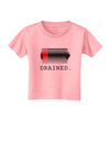 Battery Drained Toddler T-Shirt-Toddler T-Shirt-TooLoud-Candy-Pink-2T-Davson Sales