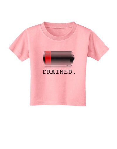 Battery Drained Toddler T-Shirt-Toddler T-Shirt-TooLoud-Candy-Pink-2T-Davson Sales