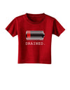 Battery Drained Toddler T-Shirt Dark-Toddler T-Shirt-TooLoud-Red-2T-Davson Sales