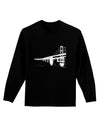 Bay Bridge Cutout Design Adult Long Sleeve Dark T-Shirt by TooLoud-TooLoud-Black-Small-Davson Sales