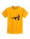 Bay Bridge Cutout Design Childrens T-Shirt by TooLoud-Childrens T-Shirt-TooLoud-Gold-X-Small-Davson Sales