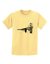 Bay Bridge Cutout Design Childrens T-Shirt by TooLoud-Childrens T-Shirt-TooLoud-Daffodil-Yellow-X-Small-Davson Sales