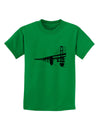 Bay Bridge Cutout Design Childrens T-Shirt by TooLoud-Childrens T-Shirt-TooLoud-Kelly-Green-X-Small-Davson Sales