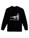 Bay Bridge Cutout Design - San Francisco Adult Long Sleeve Dark T-Shirt by TooLoud-TooLoud-Black-Small-Davson Sales