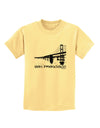 Bay Bridge Cutout Design - San Francisco Childrens T-Shirt by TooLoud-Childrens T-Shirt-TooLoud-Daffodil-Yellow-X-Small-Davson Sales