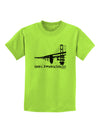 Bay Bridge Cutout Design - San Francisco Childrens T-Shirt by TooLoud-Childrens T-Shirt-TooLoud-Lime-Green-X-Small-Davson Sales