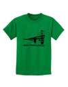 Bay Bridge Cutout Design - San Francisco Childrens T-Shirt by TooLoud-Childrens T-Shirt-TooLoud-Kelly-Green-X-Small-Davson Sales