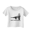 Bay Bridge Cutout Design - San Francisco Infant T-Shirt by TooLoud-Infant T-Shirt-TooLoud-White-06-Months-Davson Sales