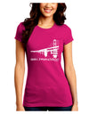 Bay Bridge Cutout Design - San Francisco Juniors Crew Dark T-Shirt by TooLoud-T-Shirts Juniors Tops-TooLoud-Hot-Pink-Juniors Fitted Small-Davson Sales