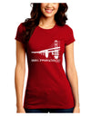 Bay Bridge Cutout Design - San Francisco Juniors Crew Dark T-Shirt by TooLoud-T-Shirts Juniors Tops-TooLoud-Red-Juniors Fitted Small-Davson Sales