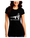 Bay Bridge Cutout Design - San Francisco Juniors Crew Dark T-Shirt by TooLoud-T-Shirts Juniors Tops-TooLoud-Black-Juniors Fitted Small-Davson Sales