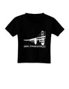 Bay Bridge Cutout Design - San Francisco Toddler T-Shirt Dark by TooLoud-Toddler T-Shirt-TooLoud-Black-2T-Davson Sales