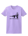 Bay Bridge Cutout Design - San Francisco Womens T-Shirt by TooLoud-Womens T-Shirt-TooLoud-Lavender-X-Small-Davson Sales