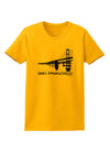 Bay Bridge Cutout Design - San Francisco Womens T-Shirt by TooLoud-Womens T-Shirt-TooLoud-Gold-X-Small-Davson Sales