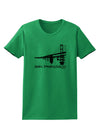 Bay Bridge Cutout Design - San Francisco Womens T-Shirt by TooLoud-Womens T-Shirt-TooLoud-Kelly-Green-X-Small-Davson Sales