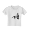 Bay Bridge Cutout Design Toddler T-Shirt by TooLoud-TooLoud-White-2T-Davson Sales