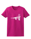 Bay Bridge Cutout Design Womens Dark T-Shirt by TooLoud-Womens T-Shirt-TooLoud-Hot-Pink-Small-Davson Sales