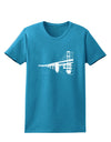 Bay Bridge Cutout Design Womens Dark T-Shirt by TooLoud-Womens T-Shirt-TooLoud-Turquoise-X-Small-Davson Sales