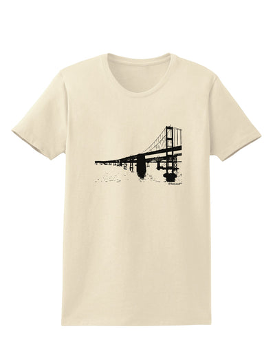 Bay Bridge Cutout Design Womens T-Shirt by TooLoud-Womens T-Shirt-TooLoud-Natural-X-Small-Davson Sales