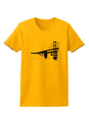 Bay Bridge Cutout Design Womens T-Shirt by TooLoud-Womens T-Shirt-TooLoud-Gold-X-Small-Davson Sales