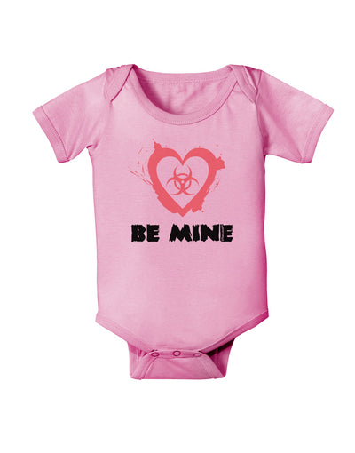 Be Mine - Bio Hazard Heart Baby Romper Bodysuit by TooLoud-Baby Romper-TooLoud-Light-Pink-06-Months-Davson Sales