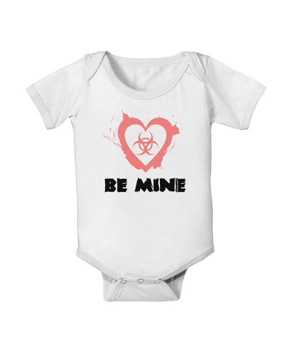 Be Mine - Bio Hazard Heart Baby Romper Bodysuit by TooLoud-Baby Romper-TooLoud-White-06-Months-Davson Sales