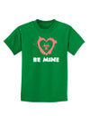 Be Mine - Bio Hazard Heart Childrens Dark T-Shirt by TooLoud-Childrens T-Shirt-TooLoud-Kelly-Green-X-Small-Davson Sales