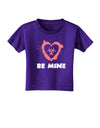 Be Mine - Bio Hazard Heart Toddler T-Shirt Dark by TooLoud-Toddler T-Shirt-TooLoud-Purple-2T-Davson Sales