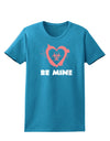 Be Mine - Bio Hazard Heart Womens Dark T-Shirt by TooLoud-Womens T-Shirt-TooLoud-Turquoise-X-Small-Davson Sales